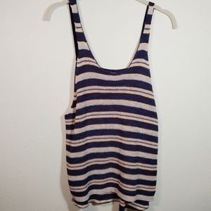 Free People Stripe Sailor Oversize Tank XS